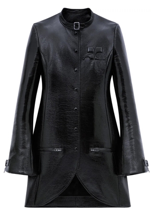 Courrèges Ellipse midi coat - Black