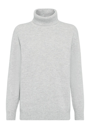 Brunello Cucinelli roll-neck cashmere jumper - Grey
