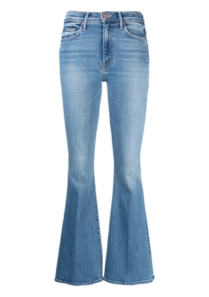 MOTHER The Weekender cotton-blend flared jeans - Blue