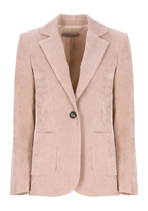 D.Exterior corduroy welt pocket blazer - Pink