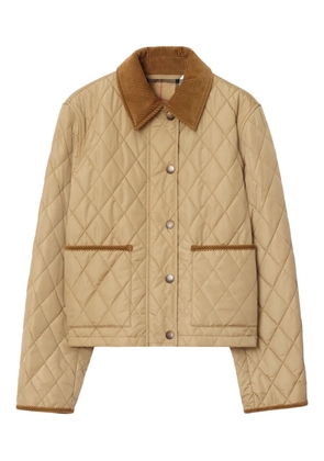Burberry cropped quilted jacket - Neutrals