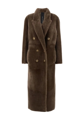 Blancha reversible button coat - Brown
