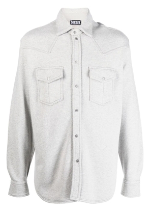 Diesel S-Ocean-E1 cotton shirt jacket - Grey