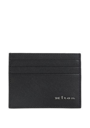 Kiton leather cardholder - Black