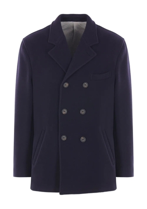 Eleventy double-breasted coat - Blue