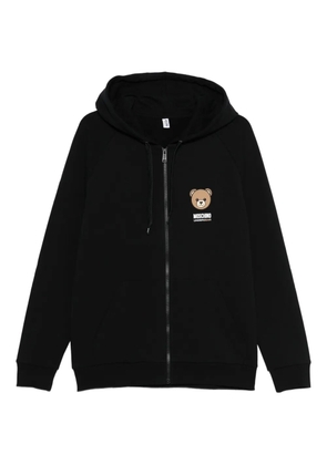 Moschino teddy-print zip-up loungewear - Black