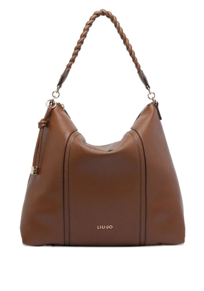 LIU JO logo-lettering shoulder bag - Brown