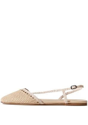 Hereu Rondaia woven flat pumps - Neutrals