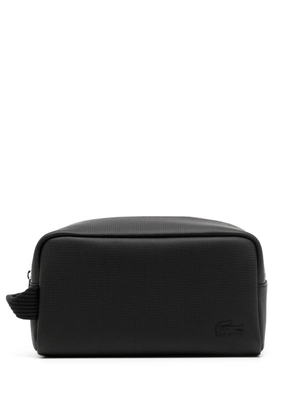 Lacoste Classic logo-plaque wash bag - Black