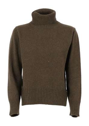 Kangra turtleneck ribbed-hem sweater - Brown