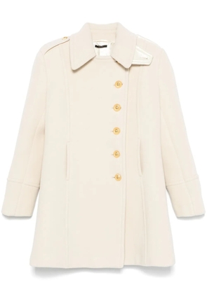 TOM FORD brushed peacoat - White