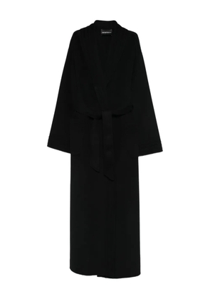 Emporio Armani wide-sleeves coat - Black