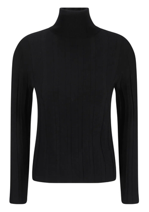 Allude ribbed-knit jumper - Black