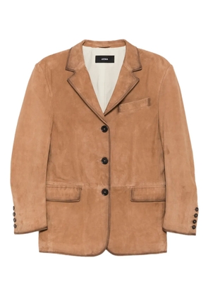 Arma suede button-detail jacket - Brown