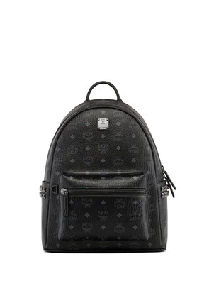 MCM Zaini studded monogram backpack - Black