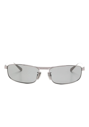 Balenciaga Eyewear logo-engraved rectangle-frame sunglasses - Silver