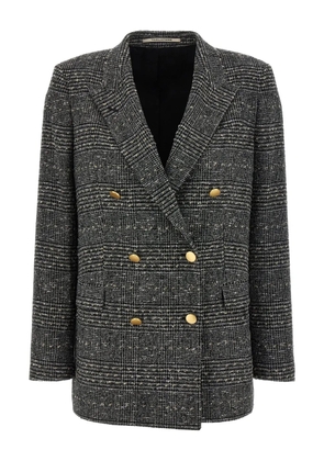Tagliatore Jasmine check-patterned double-breasted blazer - Black