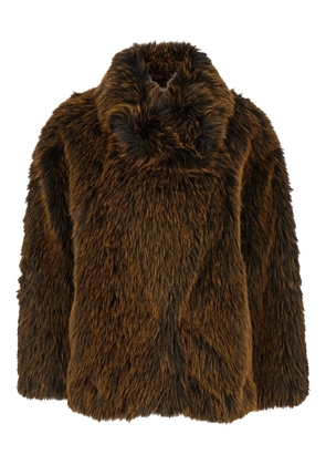 Semicouture faux-fur coat - Brown