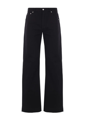 Alexander McQueen straight-leg cotton jeans - Black