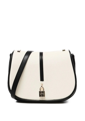 V°73 logo-engraved satchel bag - White