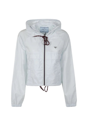Prada hooded oversized jacket - White