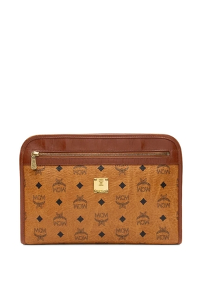 MCM Pre-Owned Visetos Portfolio clutch bag - Brown