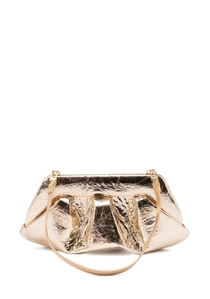 Themoirè Gea Pineapple metallic-finish clutch bag - Yellow