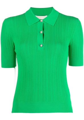 Michael Kors textured button-placket polo shirt - Green