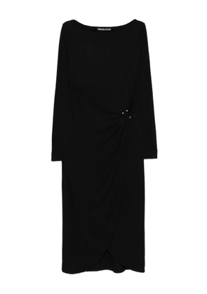 CHIARA BONI La Petite Robe gathered ring-detail midi dress - Black