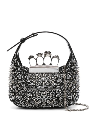 Alexander McQueen mini Jewelled Hobo bag - Black