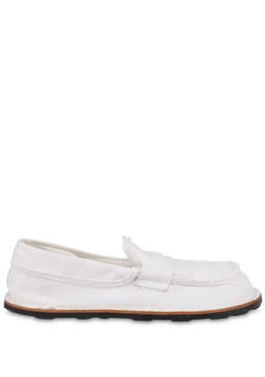 Moschino cotton loafers - White
