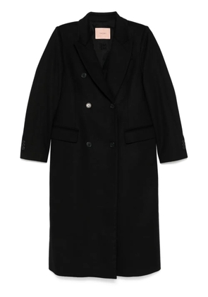 TWINSET double-breasted coat - Black