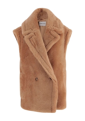 STAND STUDIO double-breasted vest - Brown