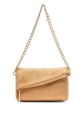 LIU JO rhinestone-embellished shoulder bag - Brown