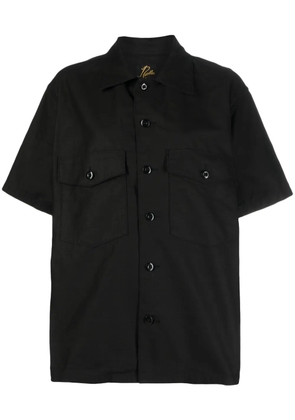 Needles flap-pockets cotton shirt - Black