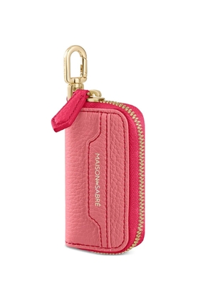 MAISON de SABRÉ sigmoid zipped key case charm - Pink
