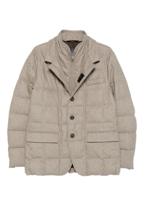 Fay quilted buttoned jacket - Neutrals