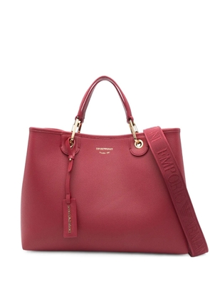 Emporio Armani logo-detail tote bag - Red