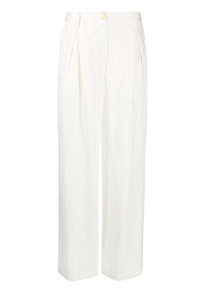 Blugirl pinstriped wide-leg trousers - White