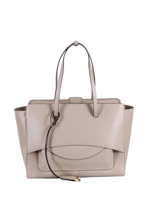 HIDESINS large Flap Premiere shoulder bag - Neutrals