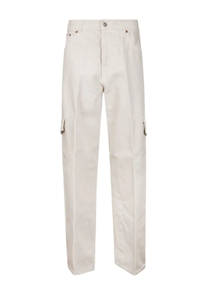 Haikure pressed-crease trousers - White