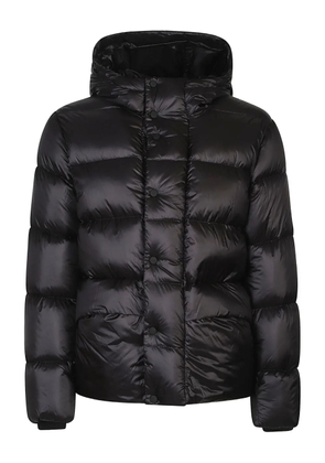 Add hood padded jacket - Black