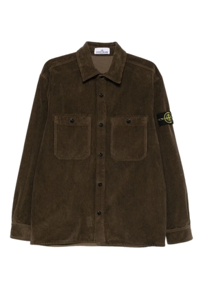 Stone Island button-fastening corduroy shirt jacket - Brown