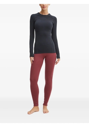 icebreaker logo-waistband leggings - Red