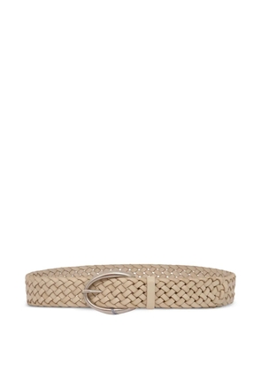 Orciani braided leather belt - Neutrals