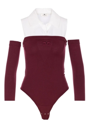 Elisabetta Franchi embroidered-logo bodysuit