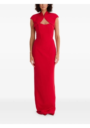 MOOS STUDIO sweatheart-neck maxi dress - Red