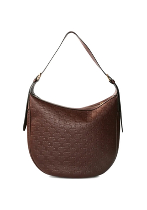 Celine Pre-Owned Heloise monogram leather shoulder bag - Brown