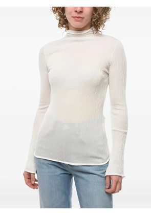 Ferragamo high-neck T-shirt - White