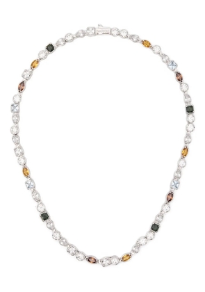 DARKAI mixed stones necklace - Silver